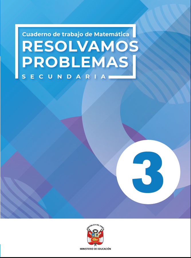Descomponer micrófono Buena suerte Resolvamos problemas 3, Secundaria : cuaderno de trabajo de Matemática 2020